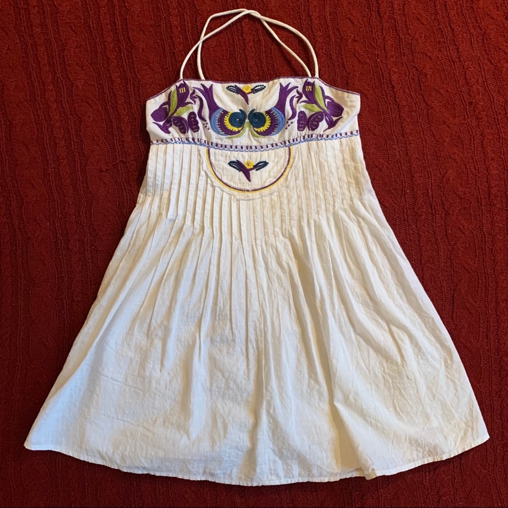 Free People Embroidered Tunic Top XS